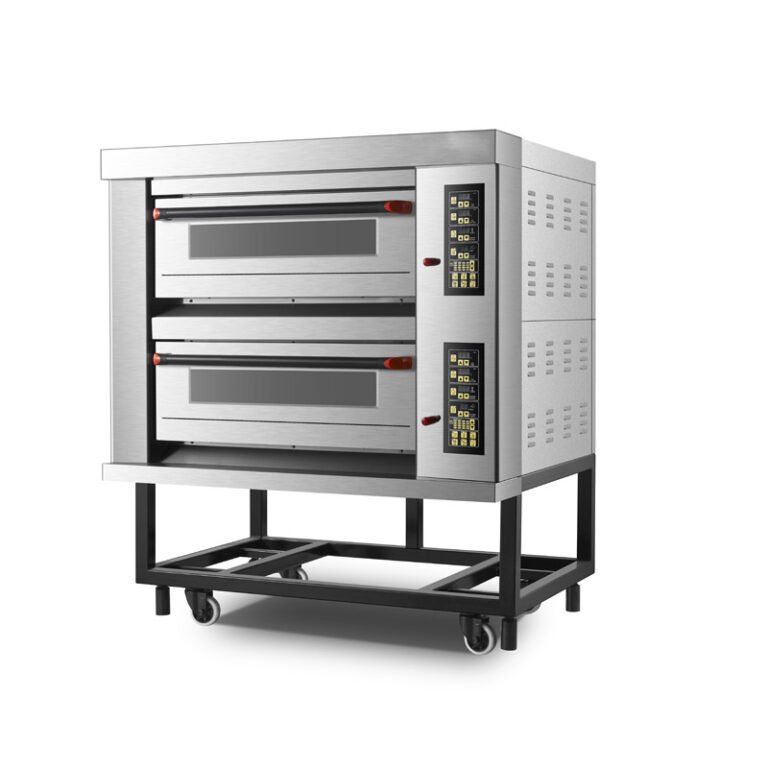 Commercial 2-Deck Electric Deck Oven with Mobile Stand