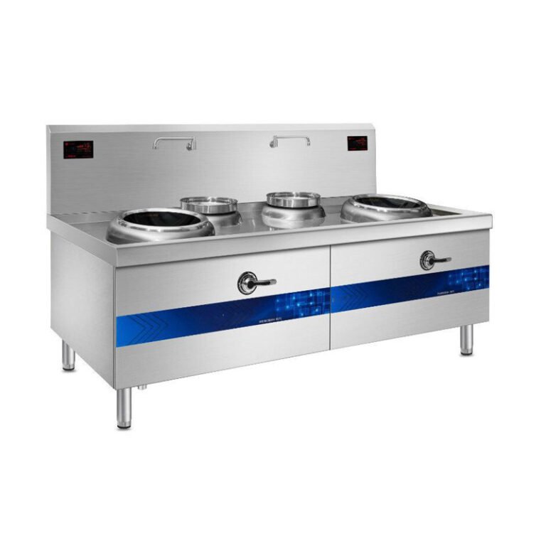 Commercial Double Induction Wok Cooker