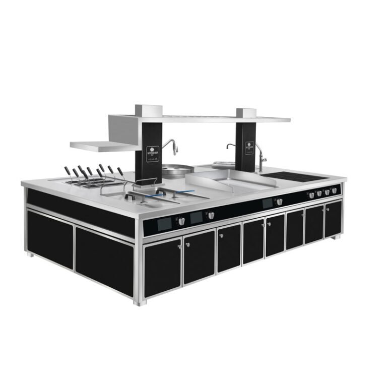 Commercial Multi-Function Kitchen Cooking Island with Storage Cabinets
