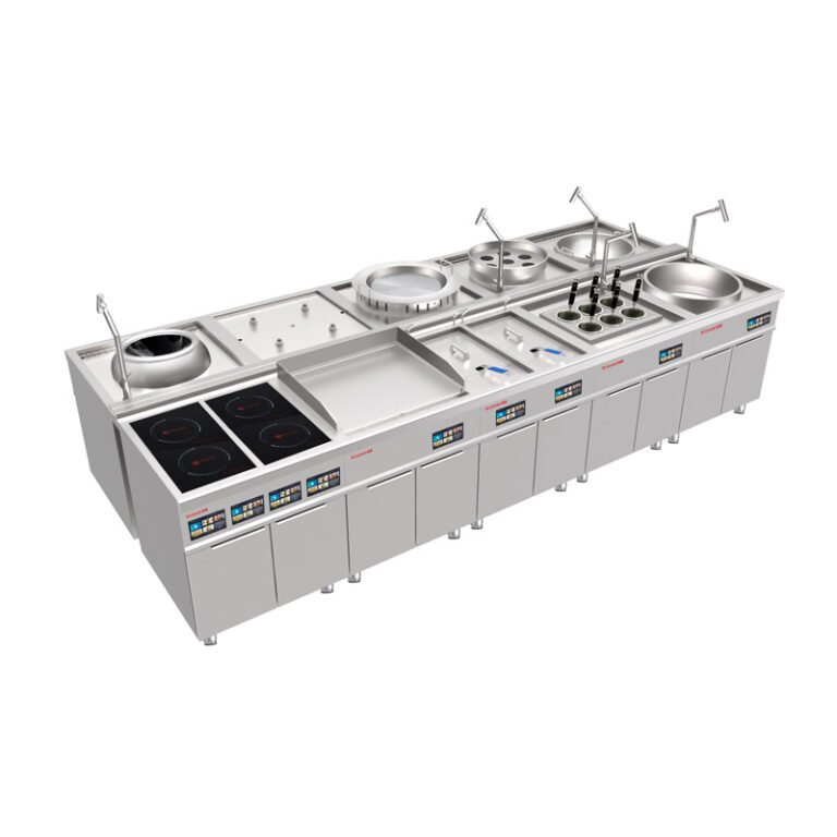 Custom Modular Commercial Induction Kitchen Line